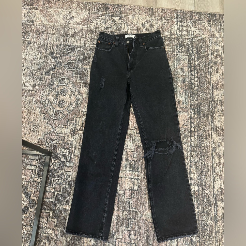 90s high rise straight jeans